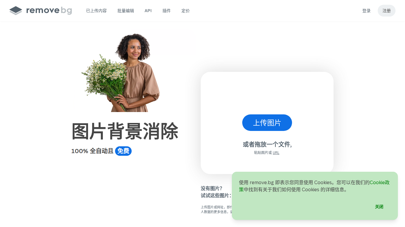 Remove.bg在线抠图