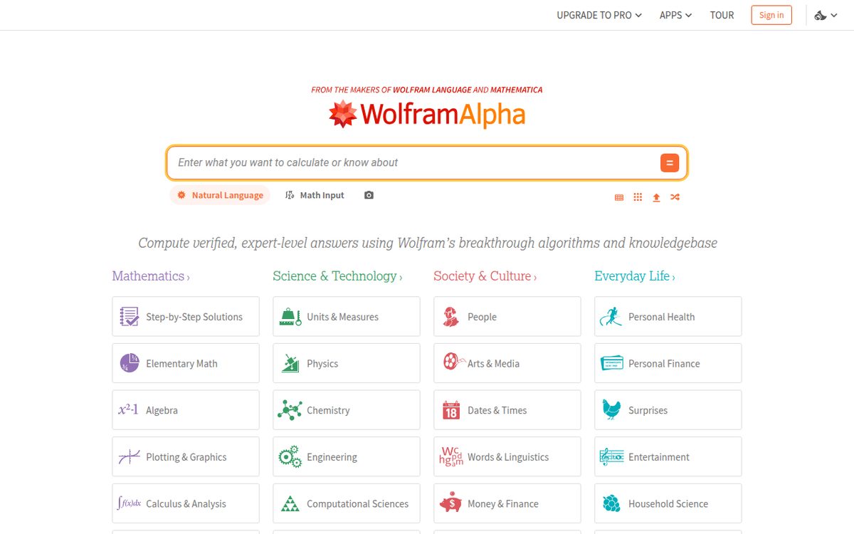 Wolfram Alpha